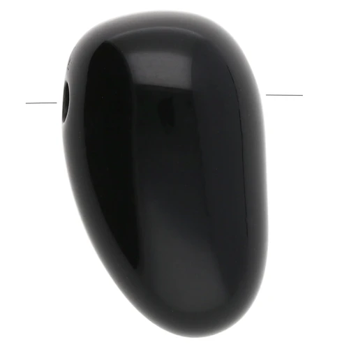 Colgante acrílico daga 24x14 mm - Negro x1