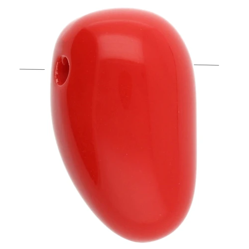Colgante acrílico daga 24x14 mm - Rojo x1