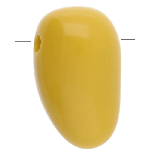 Colgante acrílico daga 24x14 mm - Mostaza x1