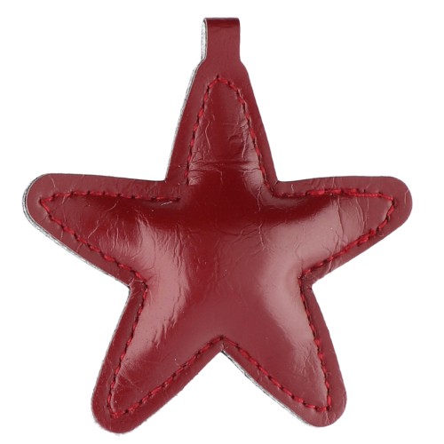 Colgante estrella 68 mm para joyería bolso - PU - Burdeos x1