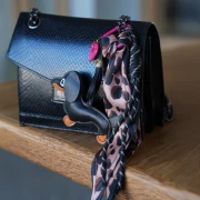 Accesorio de paracord para llavero y bolso grigri - 22 cm - Negro x1