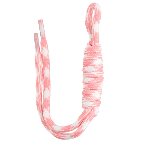 Accesorio de paracord para llavero y bolso grigri - 22 cm - Rosa claro Blanco x1