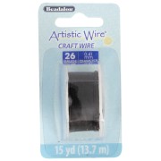 Alambre de cobre artístico 0,41 mm anti-desgaste - Negro x13,7m