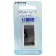 Alambre de cobre artístico 0,41 mm anti-desgaste - Negro x13,7m