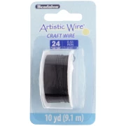 Alambre de cobre artístico 0,51 mm anti-desgaste - Negro x9,1m