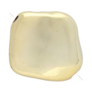 CCB Acrílico Metálico cuentas de diamantes irregulares 15x16 mm - Dorado x4|raw }}