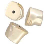 CCB Acrílico Metálico 16x20mm Cuentas Irregulares - Dorado x1