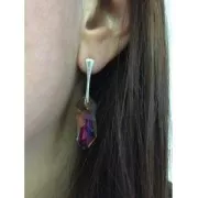 Pendientes Enganche para colgante 21 mm Plata 925 x2