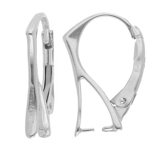 Ganchos pendientes 18 mm - Plateado 925 x2