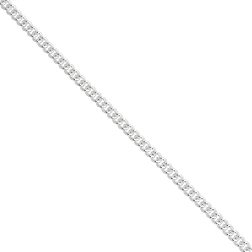 Cadena de bordillo 3,7 mm - Plata 925 x20cm