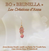 Cuentas de cristal Amos® de Puca® 5x8 mm - Gris Bronce x10g