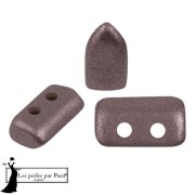 Cuentas de cristal Piros® by Puca® 2x5 mm - Metal Shine Plum x10g