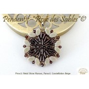 Cuentas de cristal Piros® by Puca® 2x5 mm - Metal Shine Plum x10g