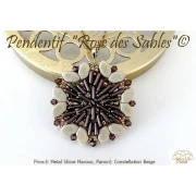 Cuentas de cristal Piros® by Puca® 2x5 mm - Metal Shine Polvo Rosa x10g