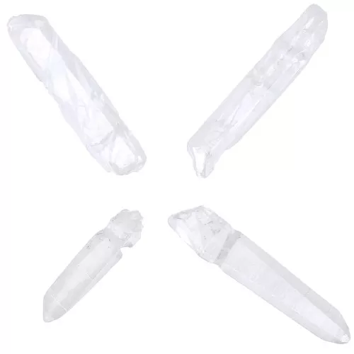 Colgantes Puntas de Cristal 10-50 mm Crystal AB x4