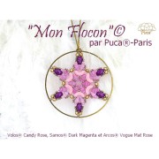 Cuenta de cristal Volos® de Puca® 4x8 mm - Candy Blueberry x10g