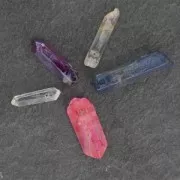 Colgantes Puntas de Cristal 10-50 mm Steelblue x4