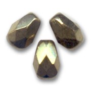 Perlas facetadas de 7 x 5 mm - Bronce oscuro x25