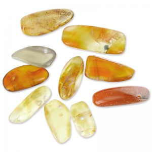 Cuentas gotas irregulares 12-22 mm Red Agate x10