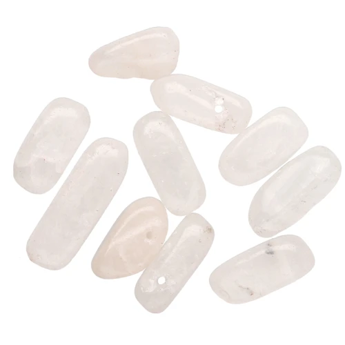 Cuentas gotas irregulares 12-22 mm Quartz Rose x10