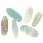 Cuentas gotas irregulares 12-22 mm Amazonite x10