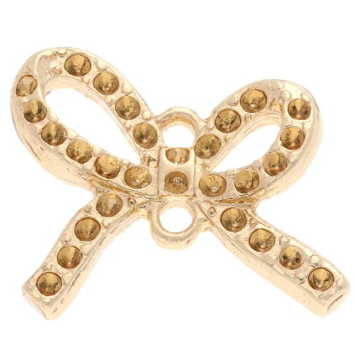 Entrepieza 13x15 mm para cabujón de 1 mm - Dorado x1