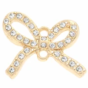 Entrepieza 13x15 mm para cabujón de 1 mm - Dorado x1