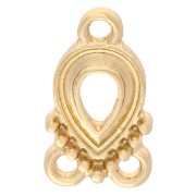 Entrepieza de gota 15x8 mm con 3 anillos - Dorado x1|raw }}