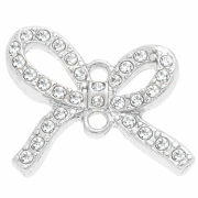 Entrepieza 13x15 mm para cabujón de 1 mm - Plateado x1