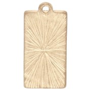 Colgante tarot 22x10 mm - La luna y el sol - Dorado vintage x1