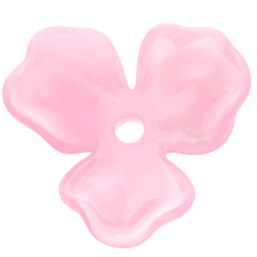 Colgante Flor de Acetato 23,5 mm - Mármol Rosa Claro x1
