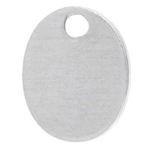 Dije ovalado 10x8 mm ImpressArt - Aluminio x1
