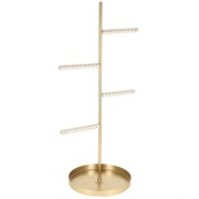 Joyero - Expositor para pulseras y collares 35x17 cm con cuentas ABS - Blanco|raw }}