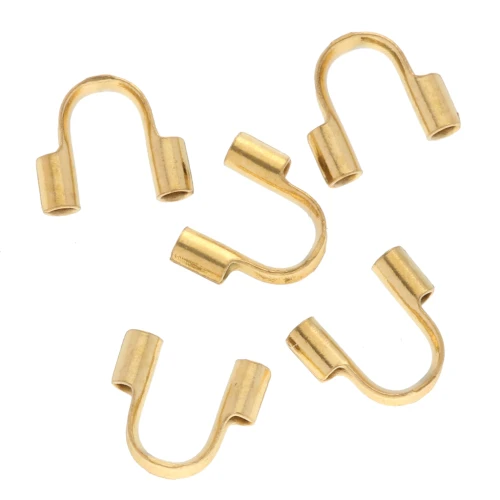 Protectores del hilo 0,7 mm - acero inoxidable 316L dorado x20