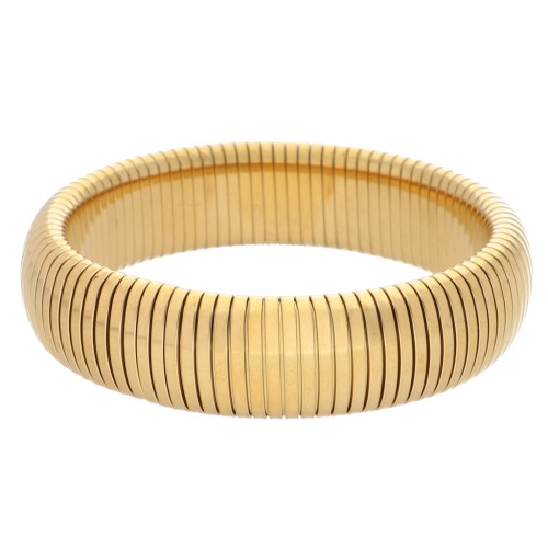 Pulsera brazalete de 68 mm - 20 mm de ancho - Acero inoxidable Dorado 304 x1