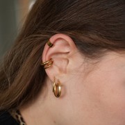 Brazalete para oreja - Bague d'oreille grande 10,5 mm - Acero inoxidable Dorado 304 x1