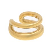 Ear cuff - Bague d'oreille large double anneau 16 mm - Acero inoxidable 304 Dorado x1|raw }}