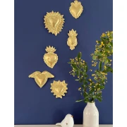 Lote de 3 hojas de gofrado metálico - Graine creative - dorado y Plateado x1