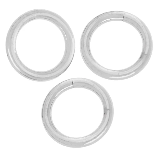 Anillas abiertas 7x1 mm - Plateado x50