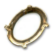 Engaste PureCrystal 4120 ovalado 18x13 mm dorado