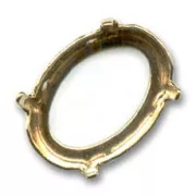 Engaste PureCrystal 4120 ovalado 18x13 mm dorado