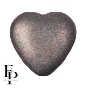 Cuenta de cristal corazón 16x15 mm - Gris Bronce x1|raw }}