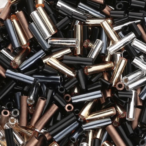 Mezcla Miyuki Bugles 3 mm y 6 mm - Perfect Basics x10g