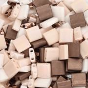 Mezcla de cuentas Miyuki - Cuentas Cuarto - Mitad y Tila - Sparkling Latte x10g|raw }}