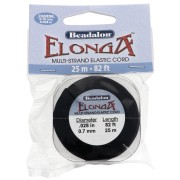Hilo elástico Elonga 0,7 mm - Multihebra - Negro x25m