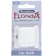 Hilo elástico Elonga 1 mm - Multifilamento - Blanco x5m