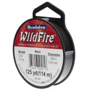 WildFire Hilo de nylon trenzado de 0,20 mm - Negro x114m