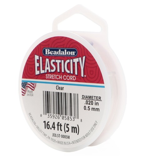 Hilo de elasticidad 0,50 mm - Transparente x5m