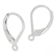 Ganchos pendientes con anillo abierto 15 mm - Plateado fino x2|raw }}