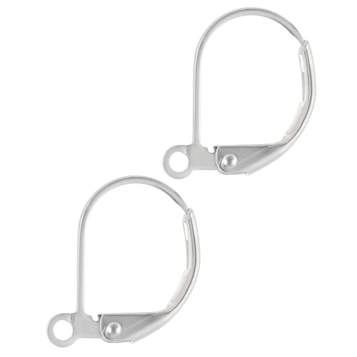 Traviesas con anillo abierto 15 mm - Plateado fino x2